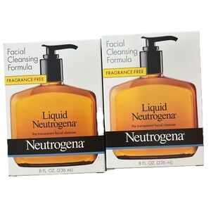Neutrogena Liquid Facial Cleansing Formula Fragrance Free 8 Oz Pack of 2